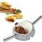 KAYCROWN Moule à ravioli, Pierogi, chausson, etc., en acier inoxydable, Acier inoxydable, silver, Taille L