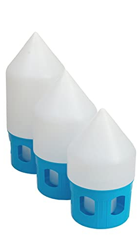 AGROHIT Taubentränke 3,5L- 5l - 7L ohne Tragring PVC Brieftauben-Tränke, Blau,Geflügeltränke (7L)