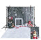 MEHOFOTO Weihnachten Fotostudio Dekoration Holz Effekt Hintergrund mit Schneeflocke und Weihnachtsglocken