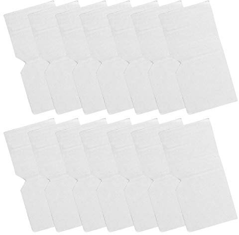 VILLCASE Verstellbarer Eckenschutz Kantenschutz, 100 Stück Verstellbarer Papp Eckschutz Weiß Bilderrahmen Papp Eckschutz Grafikrahmen Eckschutz für Kartons Umzug Versand (17x9cm)