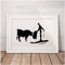Crazystore Gemälde 50x70cm ohne Rahmen Pablo Picasso Minimalistische Wandbilder Art Decor Schwarz Weiß Spanisch Stierkämpfer Poster Drucke Art Decor