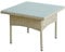 ESTEXO Polyrattan Beistelltisch Gartentisch Rattan Kaffee Tisch Balkontisch Gartenmöbel Kaffeetisch Teetisch Couchtisch Rattantisch (Beige)