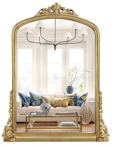 Arendahl Traditioneller Spiegel, 71,1 x 91,4 cm, Antik-Gold, kunstvoller Wandspiegel, Barock-Wandspiegel, Dekor für Kamin, Schlafzimmer, Wohnzimmer, Eingangsbereich (Gold)