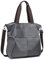 Bolso Bandolera Mujer Grande Bolso de Hombro para mujer Lona Crossbody Bolso Bolsa de Asas Bolsos Bandolera Hobo Casuales Bolso Mensajero Crossbody Oversize Bolsa para Escuela Viaje Trabaja (Gris)