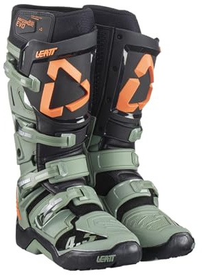 Leatt Motorradstiefel, Schwarz Grün,