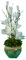 EKAYG Künstliche Blumen, Retro-Stil, Simulation, Magnolie, Bonsai mit Vase, künstliche Blume, Bonsai für Wohnzimmer, Büro und Schlafzimmer (weiß)