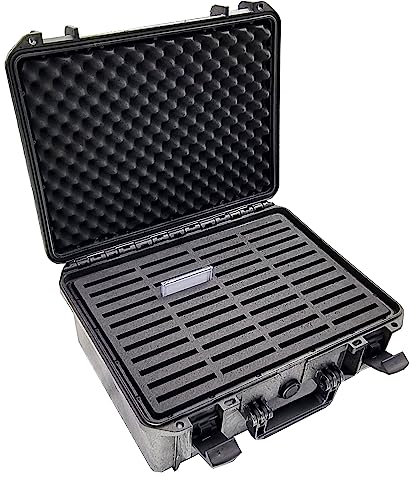 MC-CASES Premium Trading Card Koffer Made in Germany - Platz für 44 Sammelkarten - Passt für alle Sammelkarten Typen - Wasserdicht - Extrem Robust - Abschließbar
