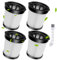 Rebirthcare 4 Filter für Lubluelu 202 Ersatzfilter für Fabuletta FSV001, FSV101 Schnurlosen Stabstaubsauger Ersatzteile für Afoddon A300, Besswin W26, für Girnoor G160 & G165, für Oraimo OSV-102