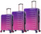 CELIMS - Koffer aus Polycarbonat | 4-teilige Koffersets | Kabinenkoffer + Mittlerer Koffer + Großer Koffer | Koffer-Set | Violett