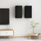 QJBSAVVA TV-Schränke 2 STK, Wohnzimmertisch Beistelltisch Tv Lowboard Tv Wandschrank Geeignet für Schlafzimmer Fernseher Wohnzimmer Den Flur Schwarz 30,5x30x60 cm Holzwerkstoff