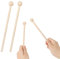 Lot de 2 maillets en bois pour xylophone, bloc en bois, clochettes de yoga, débutants, adultes