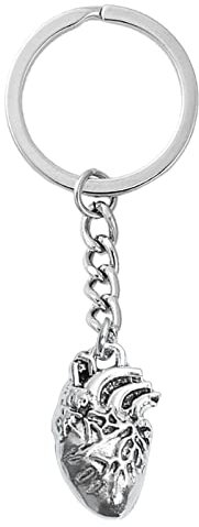 JSGHGDF Vintage-3D-Gehirn-Schlüsselanhänger, anatomische Organe, Körperteile, Schlüsselanhänger für Arzt, Abschluss, Geschenk, Schmuck, Handarbeit, 5