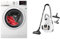 AEG L7WBA60680 Waschtrockner/DualSense - schonende Pflege & VX7-2-IW-S Staubsauger / 360° drehbare Softräder/nur 69 db(A)