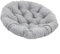 EpheyFIF 40 cm Sitzkissen, Outdoor-Stoffschaukel Kissen, Rattan-Stuhlkissen, Polster Bodenkissen, Eiernest, Rattan-Drehstuhlkissen, überfüllt, rund, gepolstert, Sitzkissen (grau)