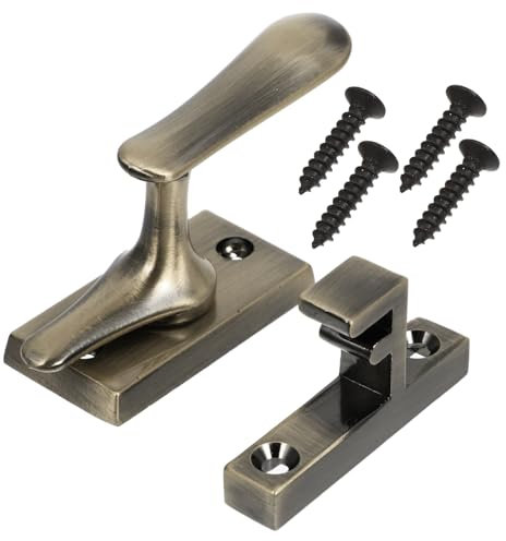 Hoement 1 Boulon De Sécurité Pour Porte En Alliage En Bois Massif Robuste Pour Salle De Bain En Zinc Poli Installation Simple Convient Pour Le Bronze