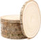8 PCS Grandes Tranches de Bois Non Fini, Rondins Naturels Non Finis de 23-25 cm, Cercles en Bois Rustiques pour Bricolage, Centres de Table, Mariage, Fête, Décoration d'Intérieur