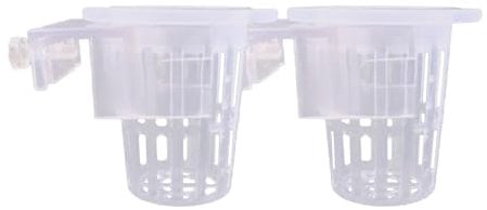 AWHAO 2 Pieces Aquarium Tank Plant Holder Aquascaping Clear Small Planter Holder Easy to Use Hanging Aquarium Planter Pot