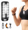 Running Light Clip on Flashlight for Runners USB C Rechargeable Safety Bicycle Walking at Night Hands Free Emergency LED Work Lamp Portable Warning Flashing Camping Hiking Dog Cycling Light Set