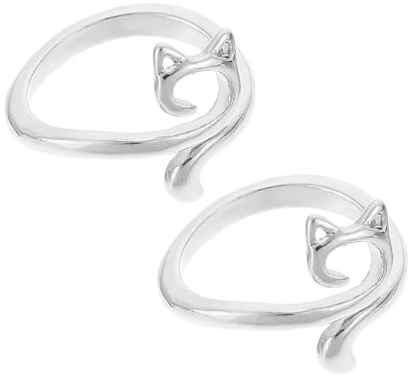 MOBUTOFU 2st Professioneller Strickring Nähwerkzeug Strickwerkzeuge Strickhäkelring Fingerverzierung Garnführungsfingerhalter Geflochtene Ringe Wickelring Wickelwerkzeug Legierung
