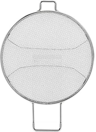 Air Fryer Basket, Detachable Stainless Steel Air Fryer Replacement Splatter Guard Air Fryer Accessories Compatible for Foodi IG651 Fryer