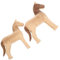 RORPOIR Künstlerische Holz Tier Figuren Bemalbar Rohlinge Tier Handwerk für Desktop Zebra Statue Decor