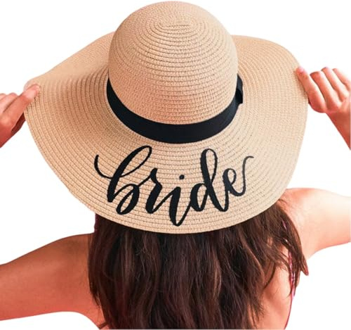 miguha Chapeau De Paille À Large Bord Personnalisé for Femmes, Chapeau De Soleil De Plage Pliable Et Pliable, Chapeau De Soleil De Plage D'été, Chapeau De Soleil De Plage for L'été UV UPF50 +