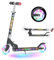 YEE RUN Roller Kinder 6 Jahre, Roller Kinder 3-12 Jahre, faltbar, leicht, mit LED Leuchträdern, Hinterradbremse, 3 Stufen Höhenverstellbar, 4 Zoll Räder für 50KG Max.