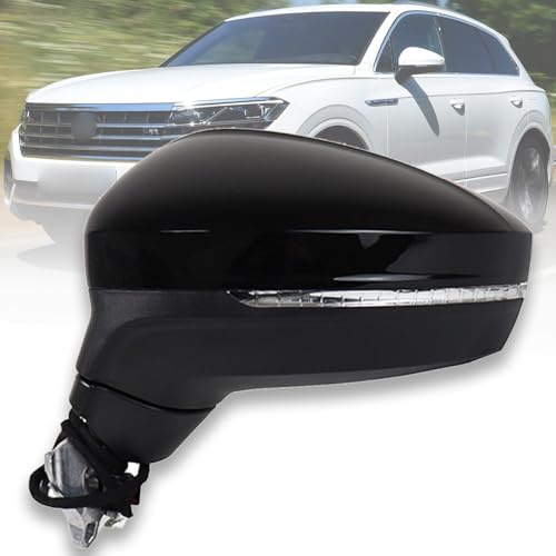 TiJeRa Autospiegel für VW Touareg 2017 2018 Modelle Seitenspiegel Mit Heizung Blinker Power Adjustable Funktion