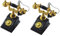 Vaguelly 2pcs Mini Vintage Telephone Model for Retro Phone Decor Realistic Miniature Home Decor