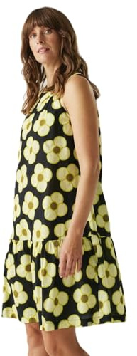 Regatta x Orla Kiely Damen Sommerkleid II, Spinnende Blume, Schwarz, 38