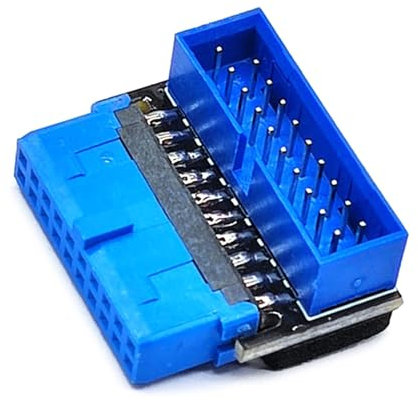 ZEPFJHE Desktop Internal Sockets USB Header Adapter USB 3.2 19/20Pin To Motherboards Sockets Connection 90 Degree Adapter