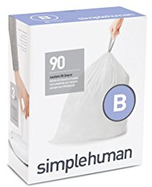 simplehuman CW0251 Code B Perfect Fit Dedicated Garbage Bag, 2.3 gal (6 L) / 90 Bags