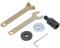 Akozon Mandrino Adattatore, Accoppiatore Albero Motore M10-5/8 / 10 / 12mm Manicotto Attacco Lama Sega per Angle Grinder, con Dado Chiave e Cut Off Ruote a Disco Tools ecc. (10mm)