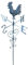 Metall-Gartenstecker Wetterfahne Wetterhahn Windspiel Beetstecker Gartendeko