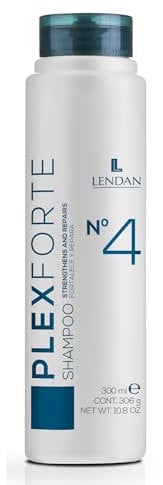 LENDAN Plex Forte Nº4 Repair-Shampoo, 300 ml, repariert und stärkt das Haar, reinigt tiefenwirkend, normalisiert den pH-Wert des Haares, Anti Frizz, tiefe Feuchtigkeit