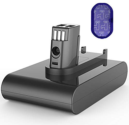 Batterie pour Dyson DC45, YABER 22,2V 4500mAh Batterie de rechange pour DC34 DC45 DC35 DC31 DC44 avec 1 filtre (Type A)