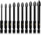 10-Piece Glass Concrete Drill Bit Set, Masonry Drill Bits for Brick, Plastic and Wood, Hex Shank Tungsten Carbide Tip Drilling Tools for Mirror and Ceramic Tile on Concrete and Brick Wall.