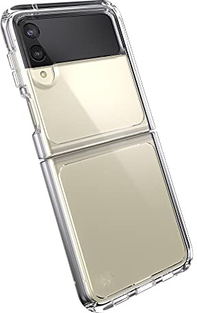 Speck Products Presidio Perfect Clear Fold Samsung Galaxy Z Flip3 5G Case, Clear/Clear