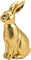 matrasa Osterhase aus Polyresin Gold - Goldener Hase Osterdeko Hasenfigur Dekohase groß (13 x 22 x 9 cm)