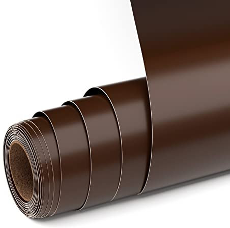 UIOK Vinilo Adhesivo Permanente, Mate Café Vinilo Permanente para Cricut, 30,5 cm x 457,7 cm Rollo de Vinilo xxxx para Cerámica, Vidrio, Taza (Café)