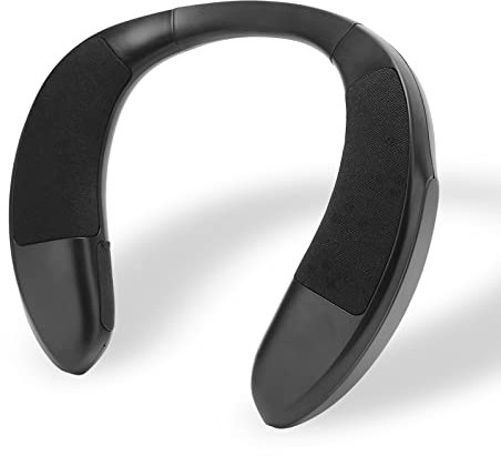 Altoparlanti Bluetooth portatili con fascia da collo, altoparlante portatile Bluetooth 5.0, chiamate in vivavoce, suono surround stereo 3D, suono leggero per esterni, musica privata