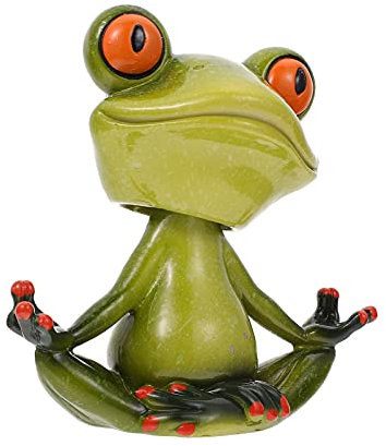 ibasenice Resin Frog Model Toy Desktop Adornment Shape Craft Creative Adornments for Boys and Girls Plaything Home Decor Office Shelf Ornament