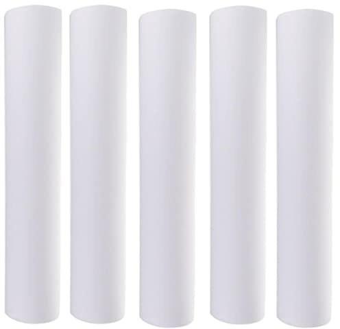 barenx 5 Rollen 50 Blatt/Rolle Vlies Kopfstütze Papierrolle Spa Salon Massage Bett Tischdecke Tattoo Supply - 50 x 70 cm, Weiß