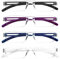 COJWIS 4er-Pack Rahmenlose Lesebrille für Damen und Herren Leicht und Bequem Anti Blaulicht Lesehilfe /TR90 Brille (4 Farbe Mischen, 2.00, multiplier_x)