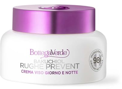 Bakuchiol – Falten prevent – Gesichtscreme Tag und Nacht – Vorbeugung und Behandlung von Falten – natürliche Retinol-Wirkung – hohe Verträglichkeit (50 ml) – alle Hauttypen | Vorbeugung und Behandlung von Falten, natürliche Retinolwirkung, hohe Verträglichkeit, für alle Hauttypen