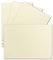 25x Einzelkarten Din A7-10,5 x 7,3 cm - 240 g/m² - Vanille (Creme) - Blanko Mini-Karten ideal für Geschenkanhänger, Namenskarten & Visitenkarten