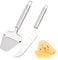 Chstarina 2pcs Couteaux à Fromage, Coupe Fromage en Acier Inoxydable, Tranchette à Fromage pour Fromage à Pâte Molle et Fromage à Pâte Dure