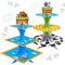 3-stöckiger Cartoon Story Cupcake Ständer 2 Sets Karton Kuchenständer Dessertturm Halter für Spielzeug Thema Geburtstag Dekoration Babyparty Party Supplies