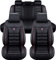 NEEDBUY Auto Sitzbezüge für Hyundai i30 Fastback I-30 Fastback N / i30 Fastback N Line 5-Sitze PU Leder Vorne und Hinten Autositzbezüge Zubehör,Black-Red-Standard_Set