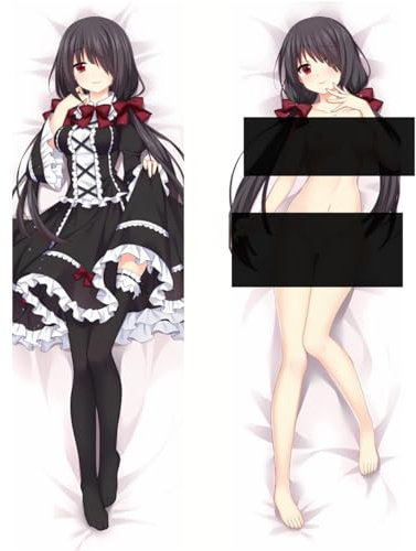 Sonsoke Date a Live Tokisaki Kurumi Kissenbezug, Anime-Druck, Wurfkissen, Couchüberzüge, 150 x 50 cm, Pfirsichhaut (Tokisaki Kurumi 114)